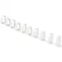 Kabelmanagementclip Secomp 44 x 60 mm lichtgrijs RAL 7035, 10-pack