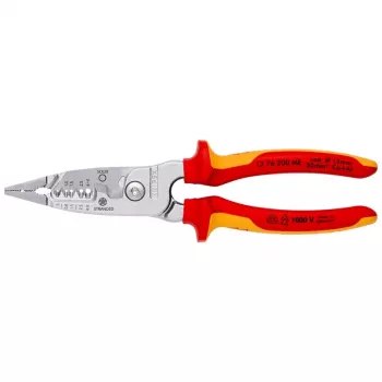 Kabelstripper Knipex 13 76 200 ME 6 mm stripcapaciteit rood roestvrij staal geel