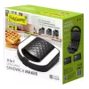 Toaster sandwichmaker Maestro MR-709 3in1 750W – sandwichpers, grill- & wafelplaten, wit