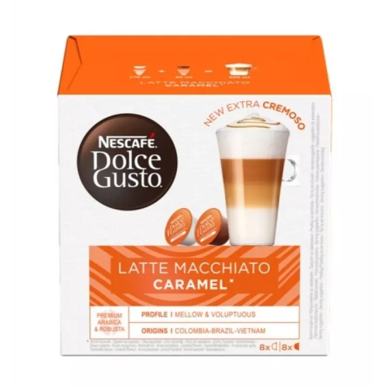 Nescafe Dolce Gusto Caramel Latte Macchiato koffie, 16 capsules
