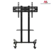 Maclean MC-739 professionele tv-trolley op wielen, 32-65 inch (165,1 cm), max. 40 kg, VESA tot 400x600, zwart