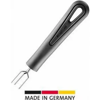 Aardappelschilvork Westmark Gentle zwart model 28142270, roestvrijstalen tanden, kunststof handvat