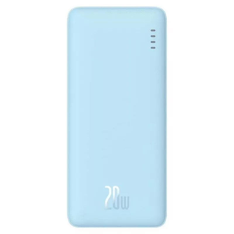 Draagbare powerbank Baseus Airpow 10000 mAh, 20W, LiPo, USB-C + USB-A, blauw