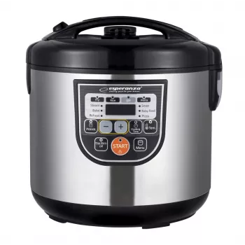 Multikoker ESPERANZA EKG011, 5 L inhoud, 860 W, zwart/rvs