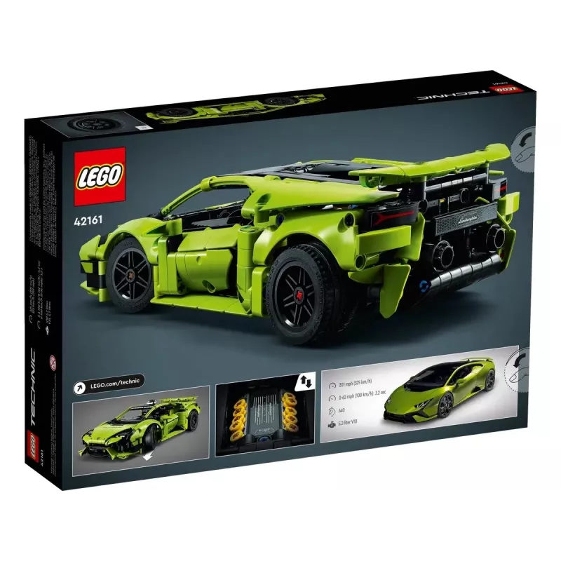 LEGO Technic constructiemodel-bouwpakket Lamborghini Huracán Tecnica schaal 1:10, 806 onderdelen, leeftijd 9+