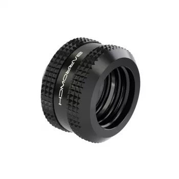 Barrow hardtube-fitting 12 mm G1/4 inch – compressieaansluiting voor 12-mm hardtube, zwart