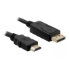 Delock kabel DisplayPort 1.1 stekker > High Speed HDMI-A stekker passief 3 m zwart (82435)