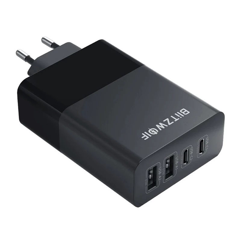 Netlader BlitzWolf BW-S29 120W zwart — USB-voeding, multi-poort snelladen