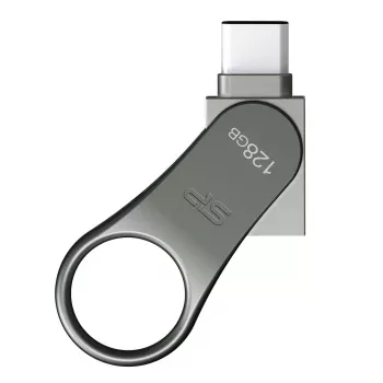 USB-stick Silicon Power C80 128GB USB 3.2 Gen 1 (Type-A / Type-C) titanium