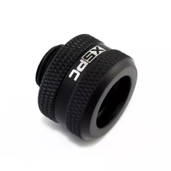 XSPC Connector G1/4 naar 14 mm Hardtube, mat zwart - 8 stuks