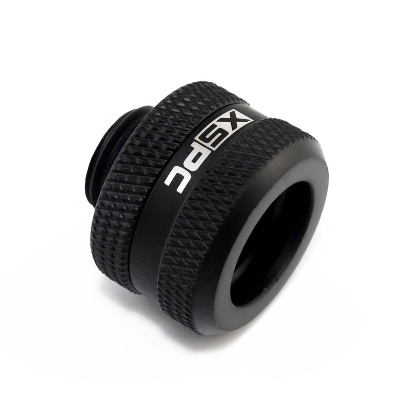 XSPC Connector G1/4 naar 14 mm Hardtube, mat zwart - 8 stuks