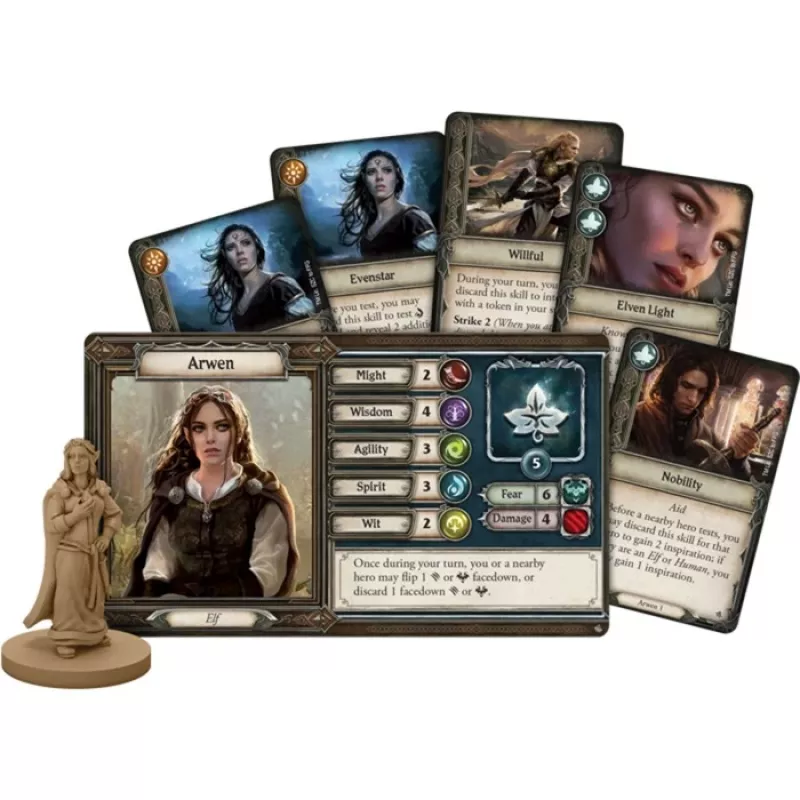 Asmodee In de ban van de Ring: Reis door Midden-aarde - Duistere paden, bordspel