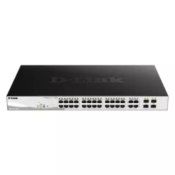 D-Link DGS-1210-28MP/E netwerkswitch managed L2 Gigabit Ethernet (10/100/1000) Power over Ethernet (PoE) 1U zwart, grijs