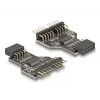 DeLOCK 60045 kabeladapter 9-pin USB 2.0 2 x 9-pin-header zwart