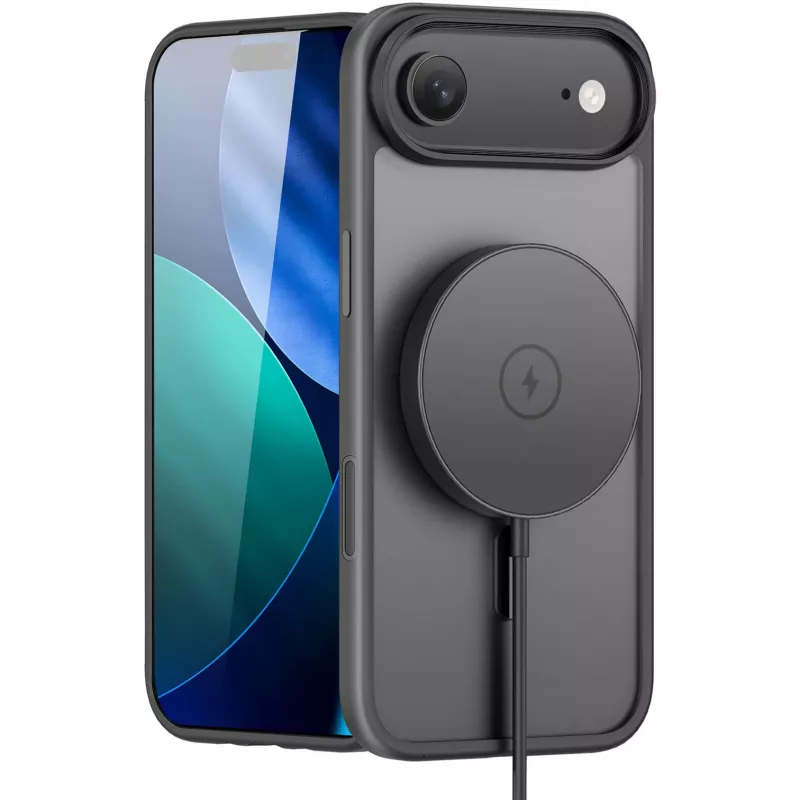 StyleShell INVISIO, telefoonhoesje zwart, iPhone 17 Air, MagSafe-compatibel