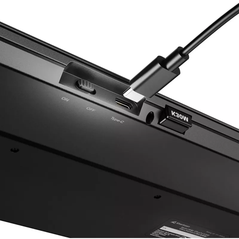 Sharkoon OfficePal K30W zwart DE-layout Rubberdome