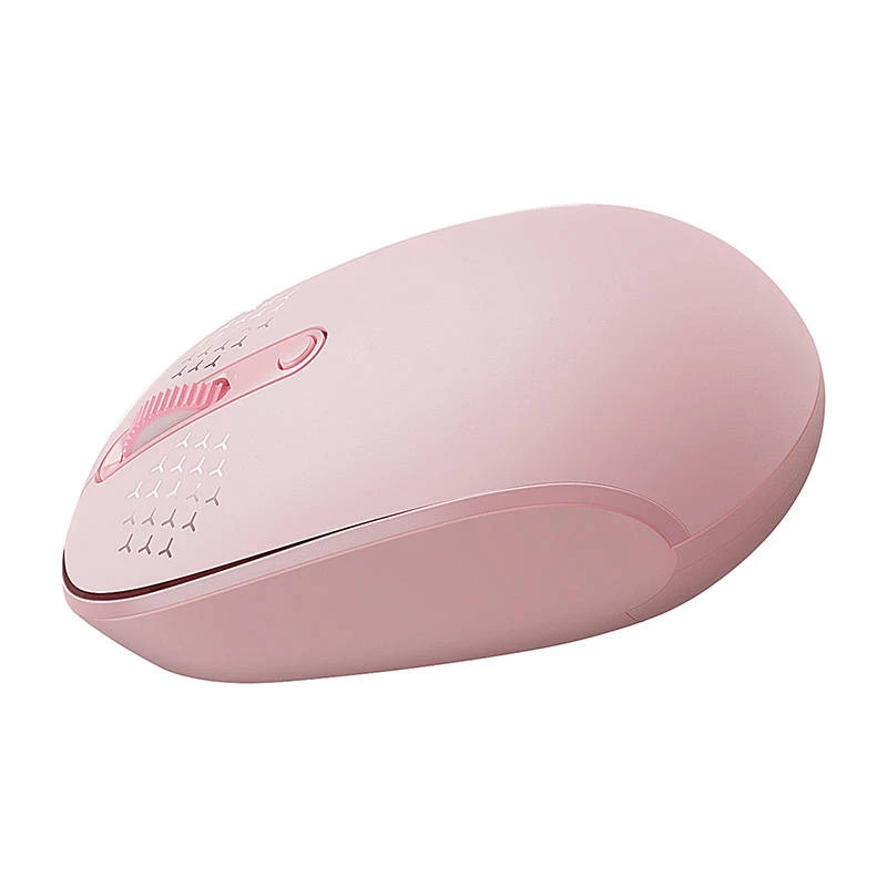 Draadloze muis Baseus F01B tri-mode 2.4G BT5.0 1600 DPI (roze)