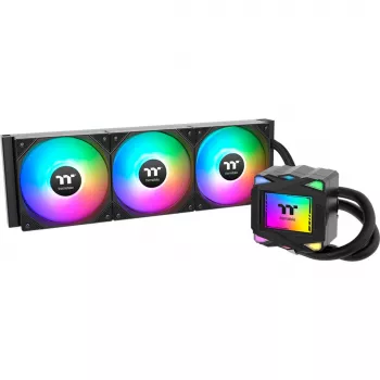 Vloeistofkoelsysteem THERMALTAKE LA360 ARGB, 120-mm-ventilator, 360 W TDP, zwart