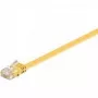Wentronic RJ-45 CAT6 2m patchkabel, stekker/stekker, U/UTP, geel (96414)