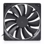 Ventilator Alphacool 24853 14 cm zwart 2000 RPM hydraulisch