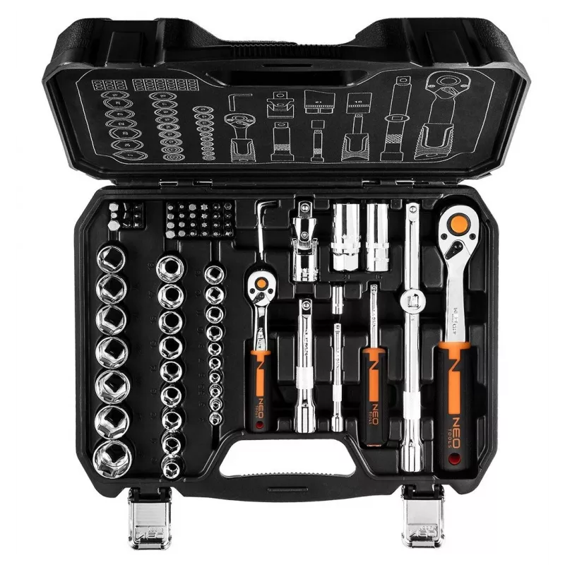 NEO tools 10-054 dopsleutel-/ratelset