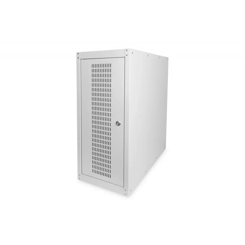 Digitus Computerbehuizing met glazen deur, rolbaar, afsluitbaar, met ventilatiesleuven