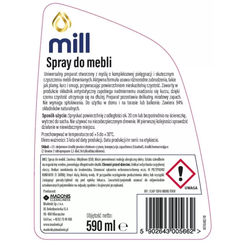 MILL Clean meubelspray 590 ml