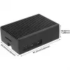 INTER-TECH behuizing voor Raspberry Pi 5 — ODS-739 compact ontwerp