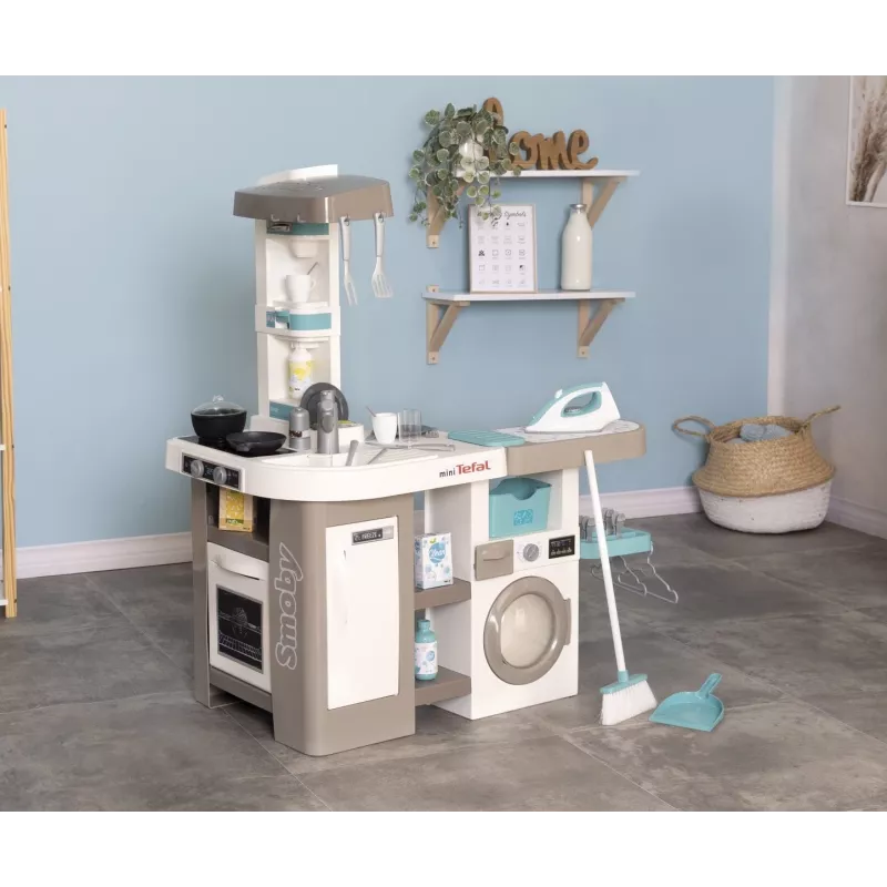 Smoby 311050 speelkeuken met wasruimte en accessoires