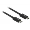 Thunderbolt-kabel DeLOCK 84845 1 m 20 Gbit/s zwart