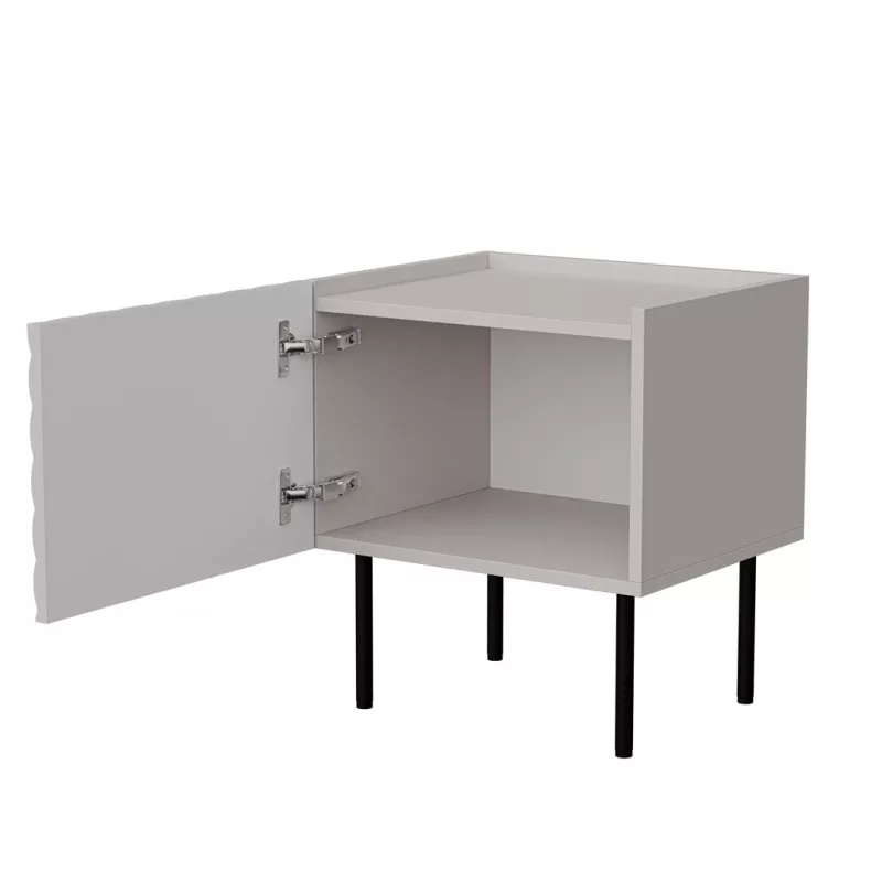 Nachtkastje Cama LUCCA, cama meble, 47x40x52 cm, cashmere, MDF/spaanplaat, set van 2