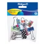 Documentclip Pelikan 700306 metaal gesorteerde kleuren 12 stuks