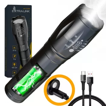 Handzaklamp Extralink EX.30707 zwart SMD LED 10W USB
