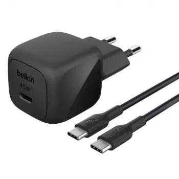USB-C-oplader Belkin BOOSTCHARGE 45W PD PPS - compacte 45W USB-C PD PPS voeding