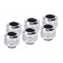 Fitting-kit Alphacool 17474 — messing-chroom aansluitingen, Ø 22 mm, hoogte 20 mm