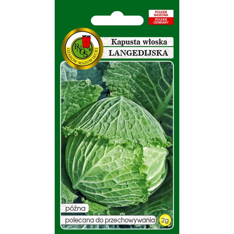 PNOS savooiekool Langedijska groentezaden, 2 g