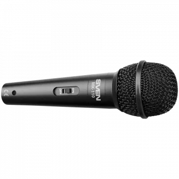 Microfoon SVEN MK-110 (bekabeld, dynamisch, metaal, kabel 4,0 m, 6,3 / 3,5 mm jack, zwart)