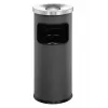 Durable 3332-58 ronde as-/afvalbak, 17 L, aluminium/metaal, antraciet