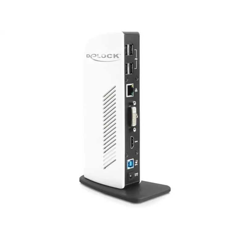 Laptop-dock DeLOCK 87568 bedraad zwart wit