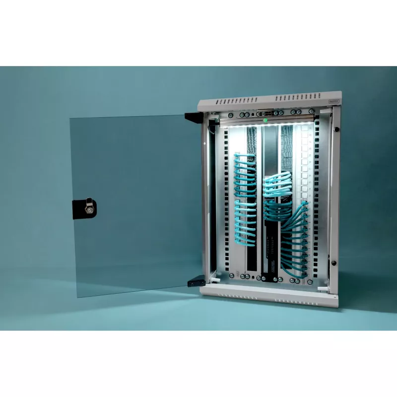 Digitus DN-1019 - kast - netwerkkast - grijs, RAL 7035 - 10U - 25.4/48.3 cm (10/19)