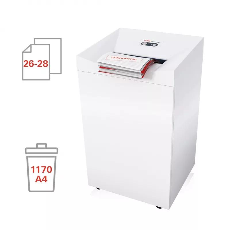 HSM Pure 630 Papiervernietiger, 130 l, 3,9 mm