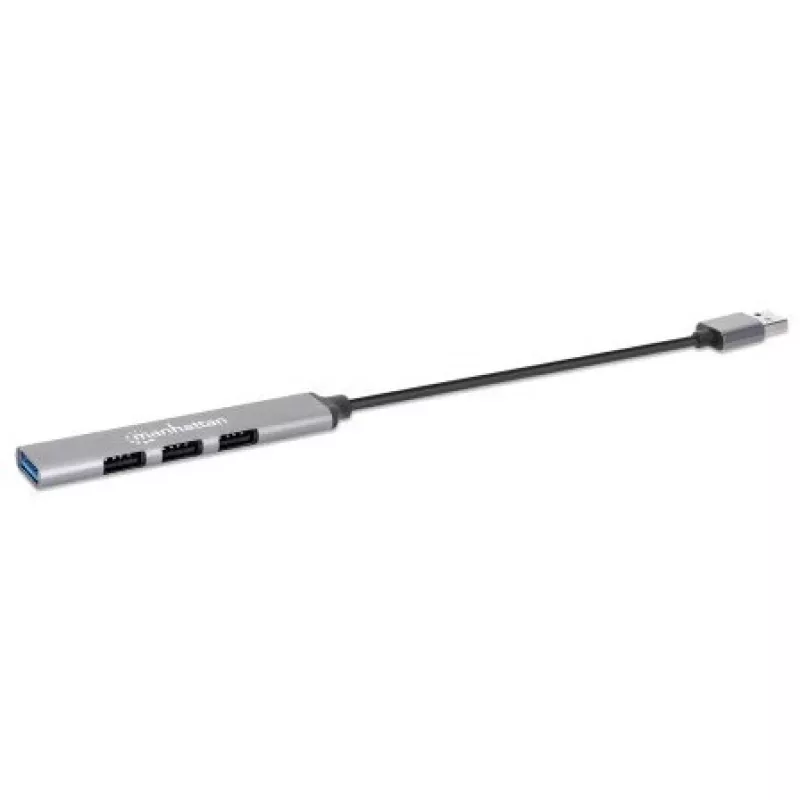Manhattan USB-A 4-poorts hub, 4x USB-A-poorten (1x 5 Gbps USB 3.2 Gen1…