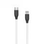 Siliconen kabel USB Type-C - Lightning, 2 m (wit)