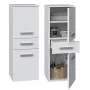 Top E Shop NEL V DDS BIEL badkamer opbergkast, wit