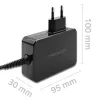 Qoltec PD 120W Turbo snellader | 5-28V | 3-4,5A | USB-C | zwart