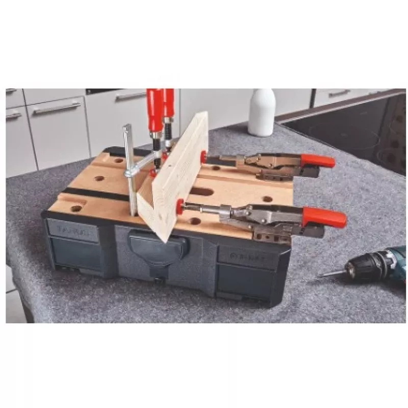 Spanpratze BESSEY STC-S-MFT zwart rood zilver hout 14 stuks
