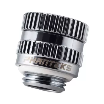 Rechte compressiefitting PHANTEKS Glacier M-F G1/4 chroom draaibaar — PH-RA_CR_MF