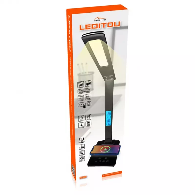 Tafellamp MEDIA-TECH MT222K LED 12W 220V zwart