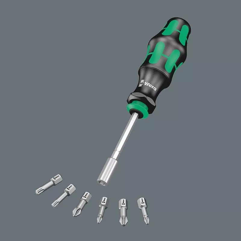 Wera 6-delig KK28 Kraftform kompakt bit-houderschroevendraaier-set