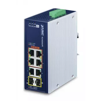 Unmanaged switch PLANET IP30 Industrial 4-poorts